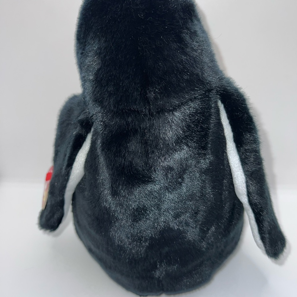 Ty 1998 Beanie Buddy Waddle the Penguin Large 10" Stuffed Plush Toy Vintage - Picture 2 of 5